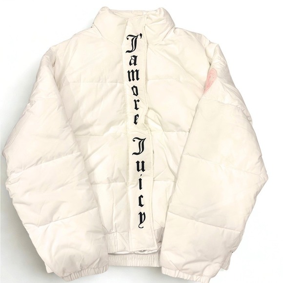 Juicy Couture Jackets & Blazers - Juicy Couture White Puffer Coat | Women's Size S (Fits Oversized) | NWT